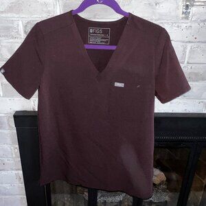 Brown Figs Scrub Top